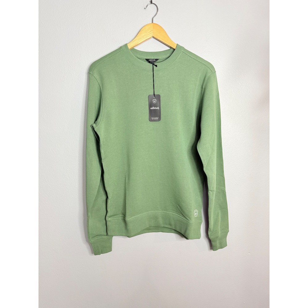 Allbirds‎ R&R Sweatshirt Mens XS Green Hazy Cargo Pullover Pima Cotton